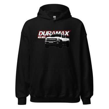 Duramax Hoodie Sweatshirt - Aggressive Thread Diesel Truck T-Shirts